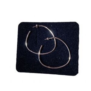 TECHNIBOND LIAM 925 ITALY STERLING SILVER HOOP EARRINGS